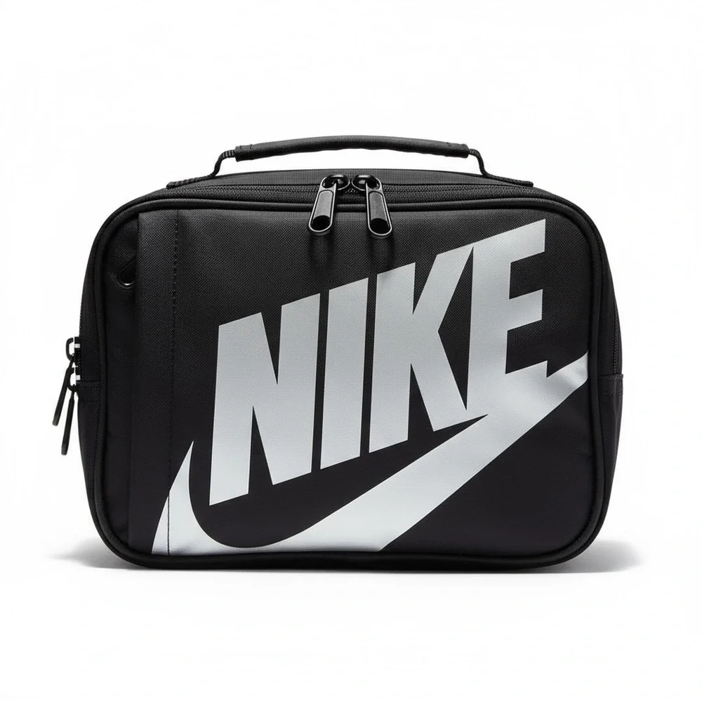 🖤 Nike “Just Do It” Lunch Cooler | Black & Silver |‎ Insulated Hard Shell